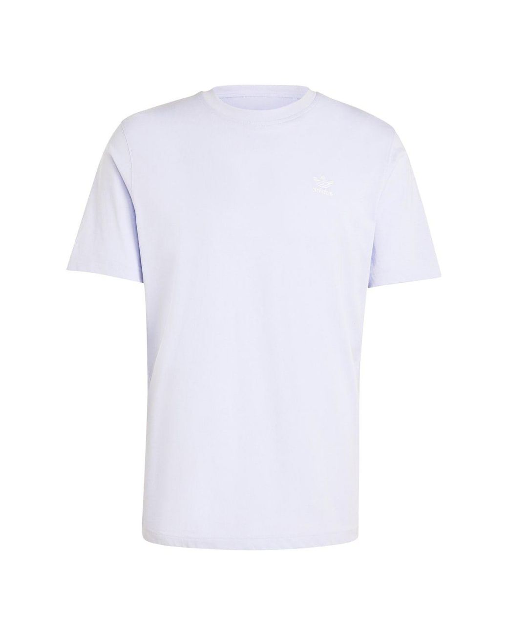 Adidas Originals White Trefoil Essentials T-Shirt for men