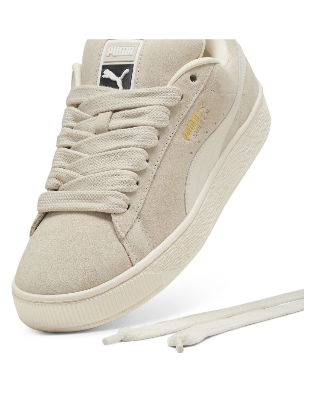 PUMA White Suede Xl Sneakers