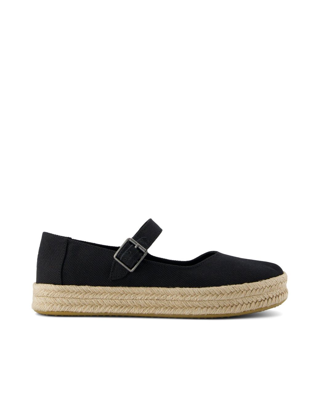 TOMS Black Carolina Mary Jane Espadrille