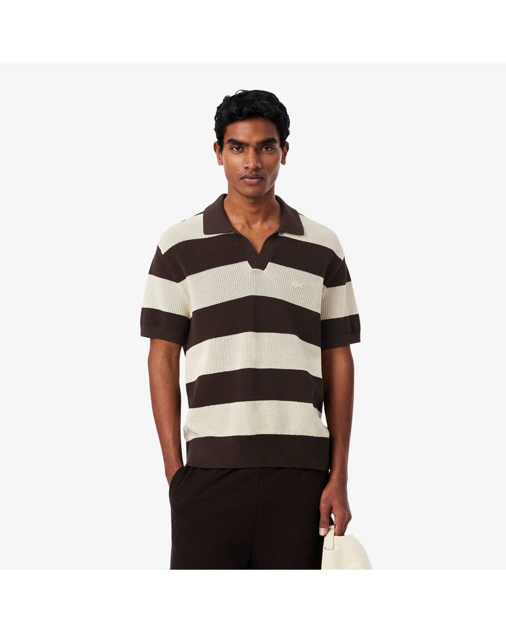 Lacoste Black Knitted Top for men