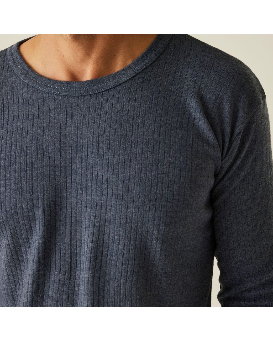 Regatta Blue Long Sleeve Thermal Vest for men