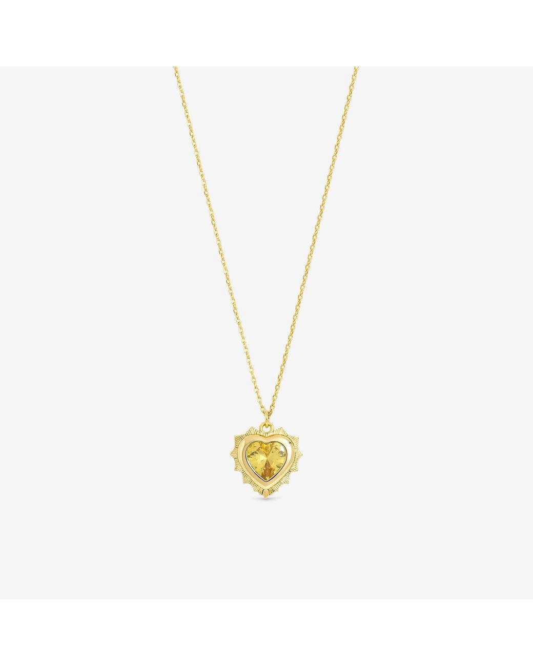 Jon Richard Red Plated Heart Birthstone Pendant