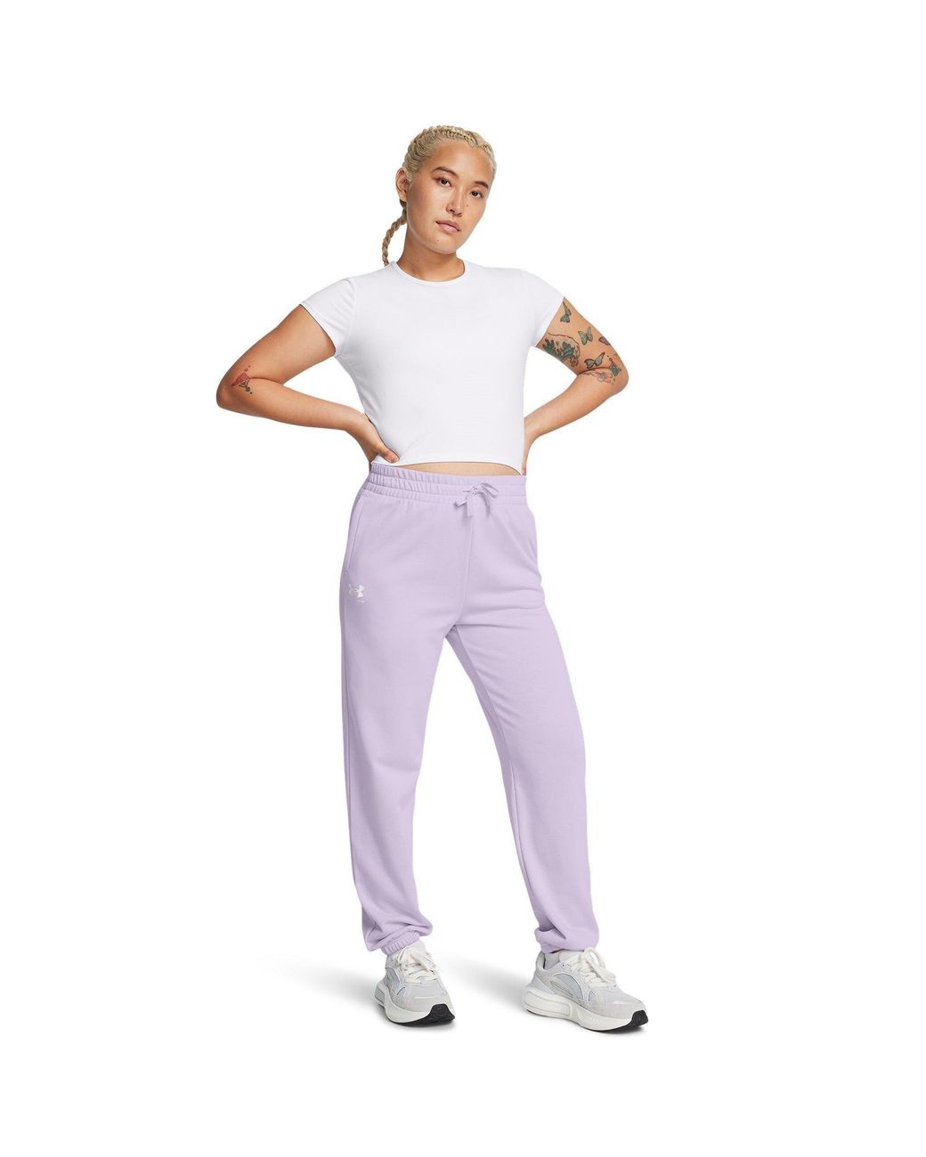 Under Armour Purple Rival Terry Joggers