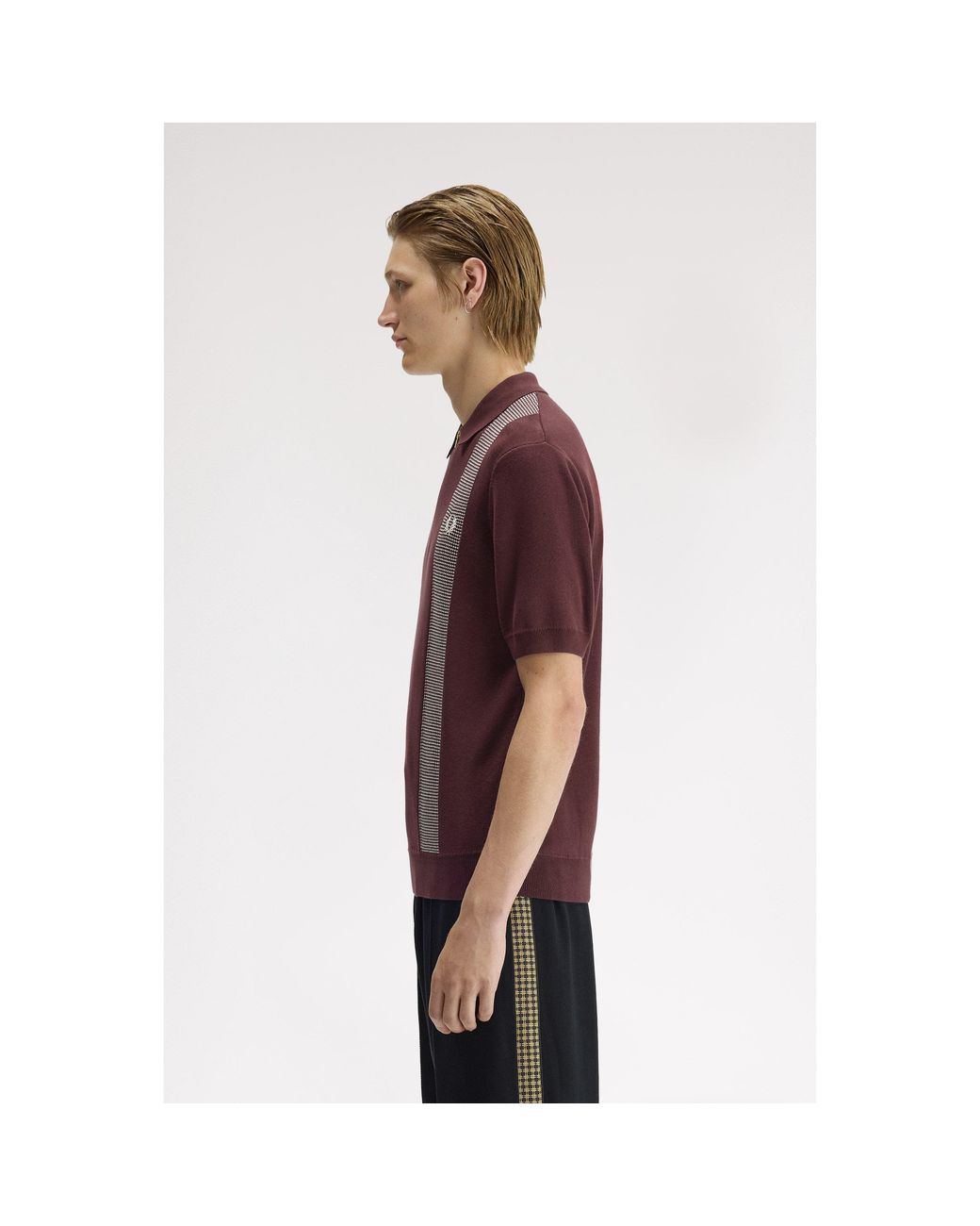 Fred Perry Purple Short Sleeve Polo Shirt for men