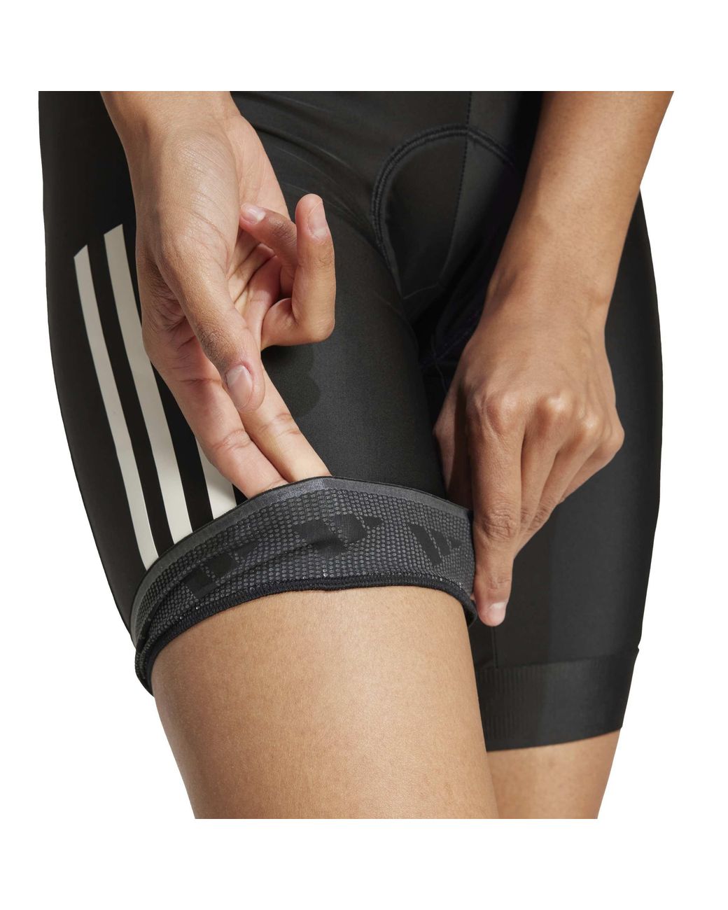 Adidas Black Essentials Padded Compression-Fit Bib Shorts