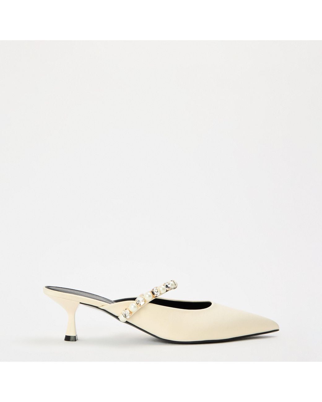 Stella McCartney Natural Elsa Stn Heeled Mule