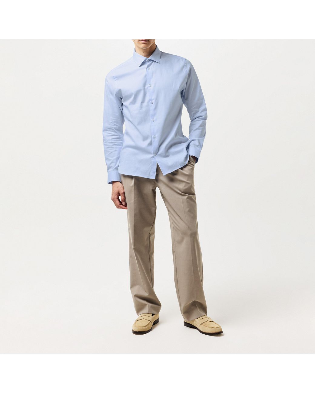 Ted Baker Blue Hart Diamond Dot Slim Shirt for men