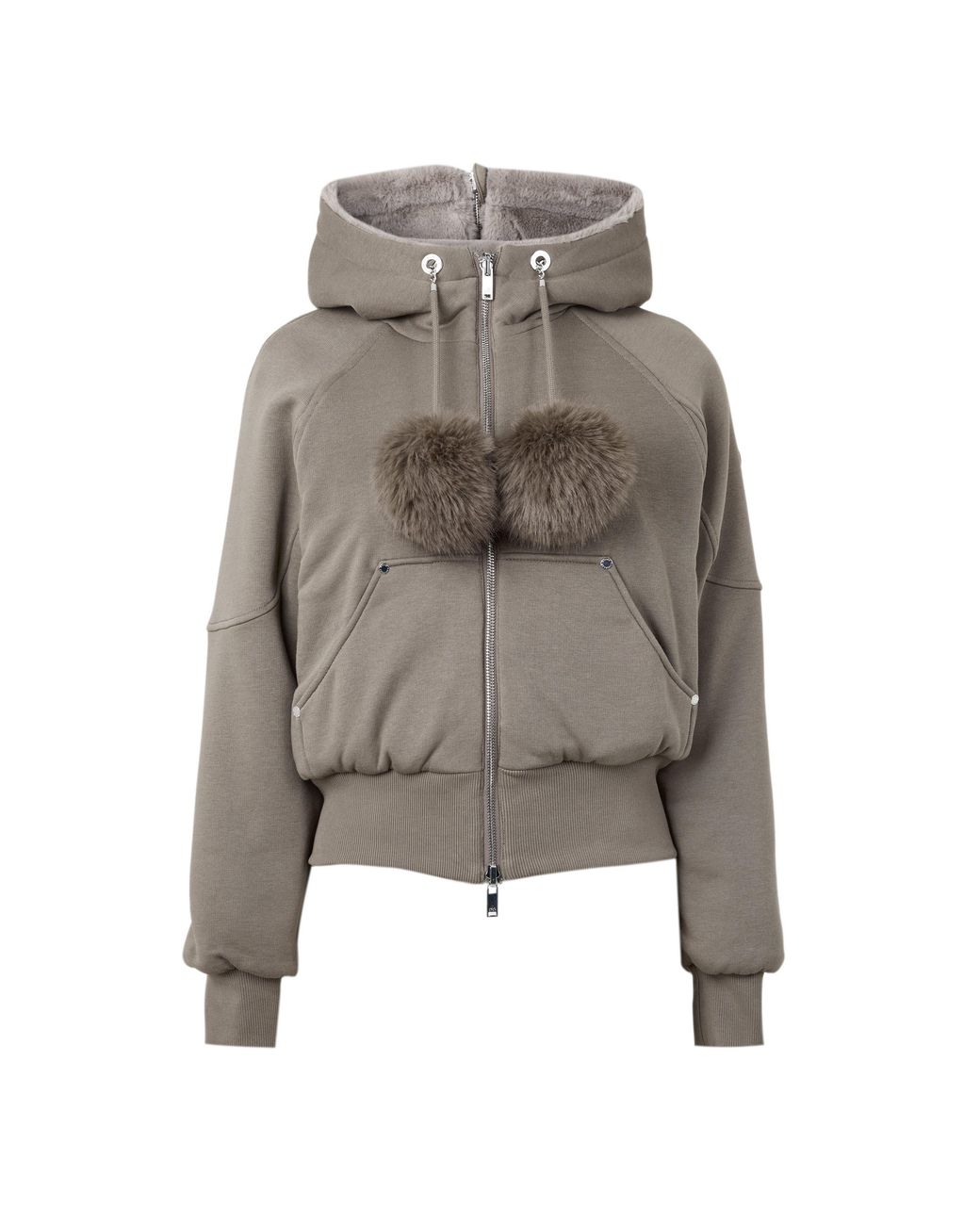 Moose Knuckles Gray Oro Reversible Cotton Sweatshirt