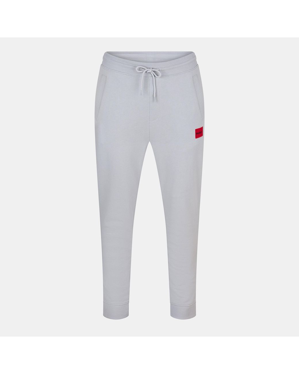 HUGO Gray Closed Hem Fleece Joggers for men