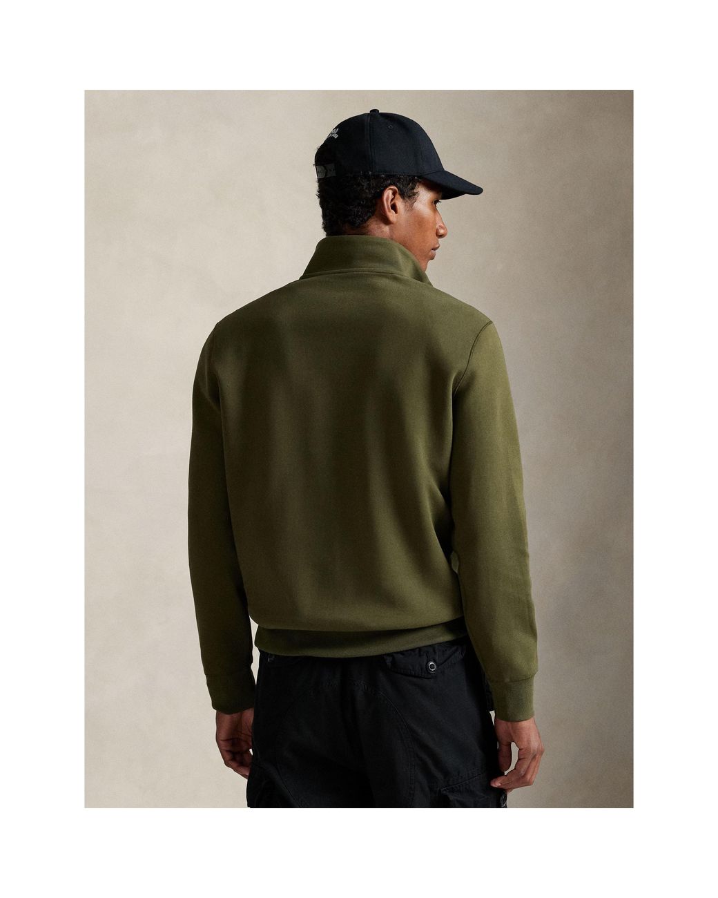 Polo Ralph Lauren Green Tech 1/4 Zip Fleece for men