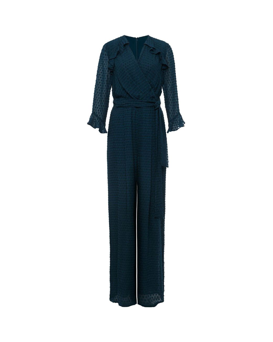Phase Eight Blue Hattie Wrap Wide Leg Jumpsuit