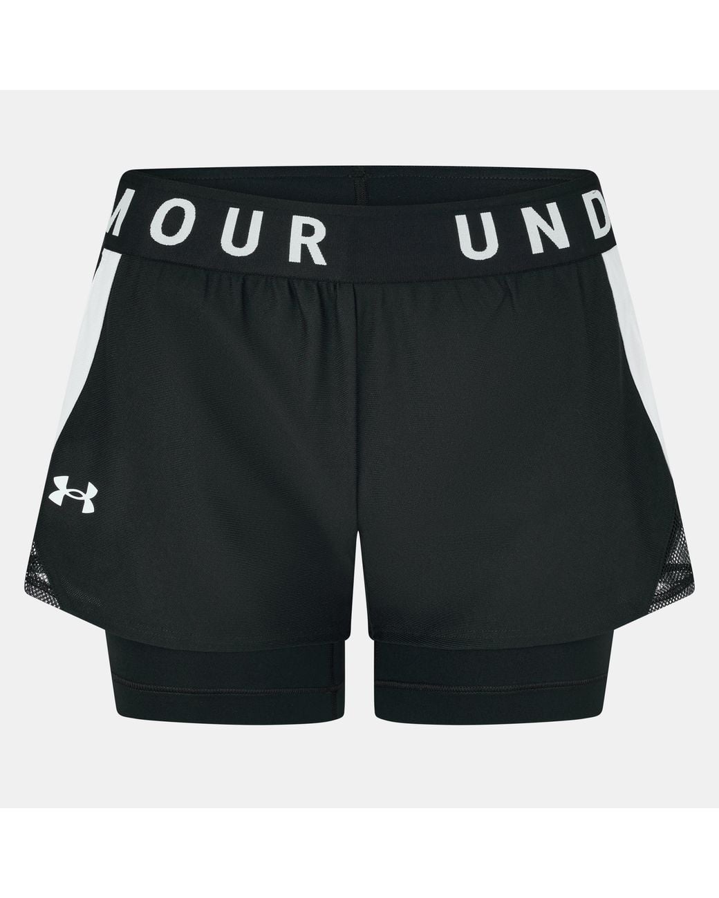 Under Armour Black Tech Play Up 2-In-1 Shorts