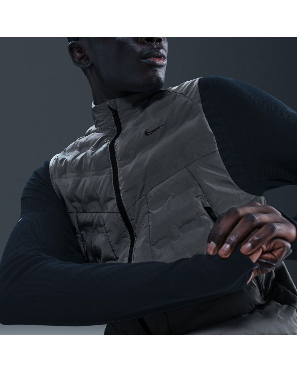 Nike Gray Reflect Vest for men