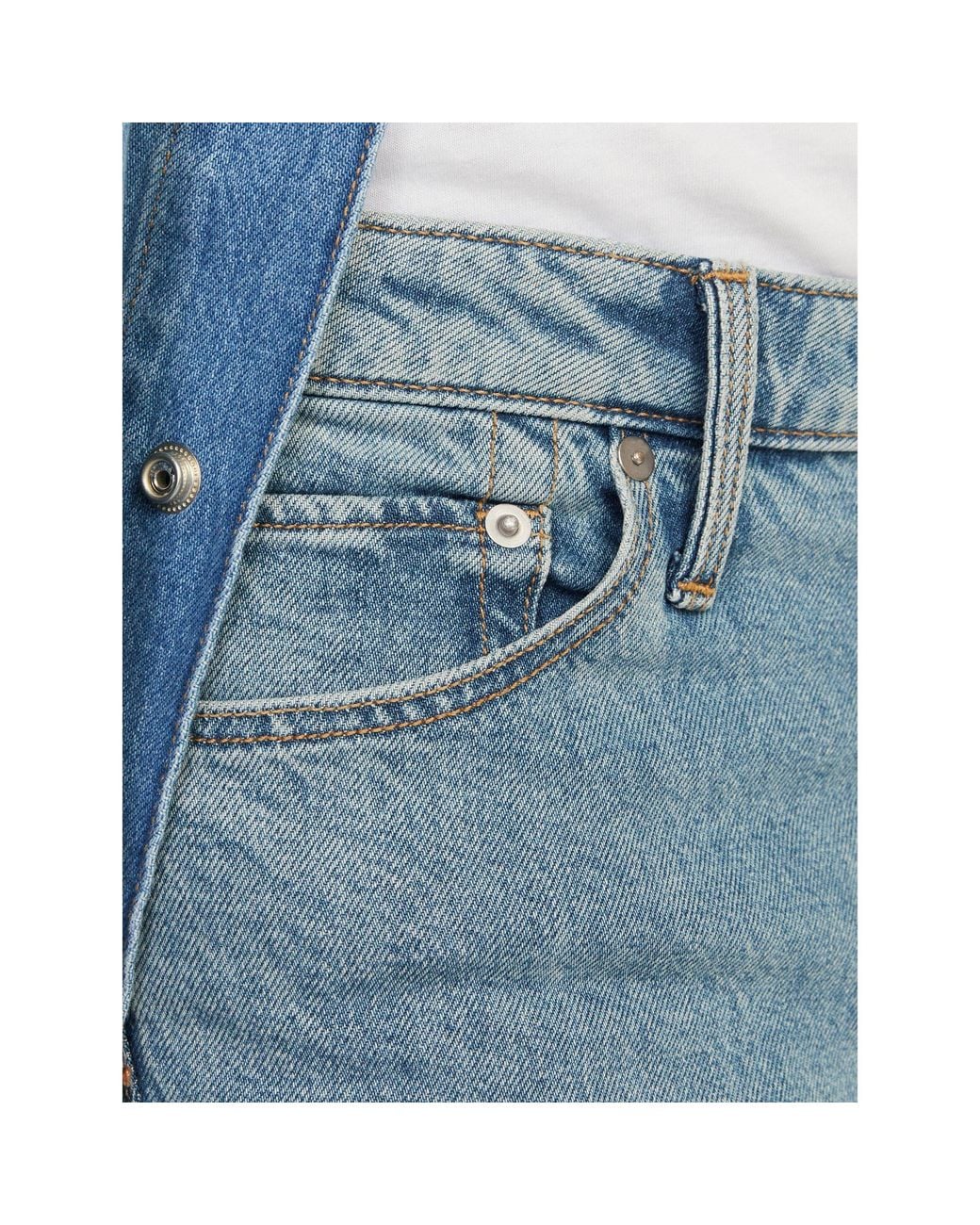 Jack & Jones Blue Clark Evan Straight Leg Jeans for men