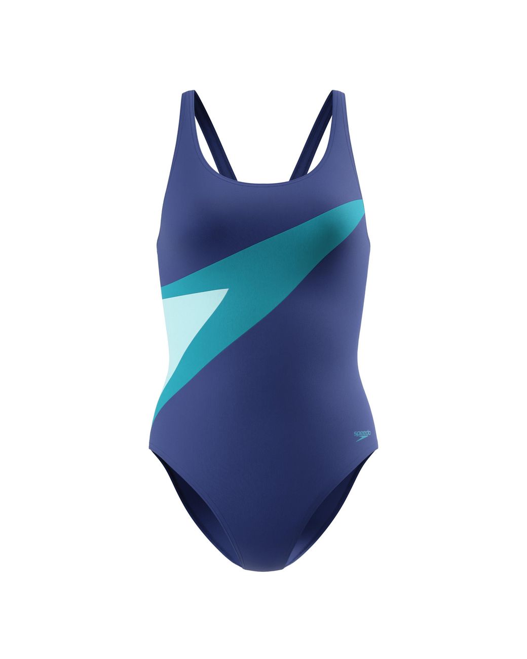 Speedo Blue Hyperboom Butterfly-Back One-Piece Swimsuit