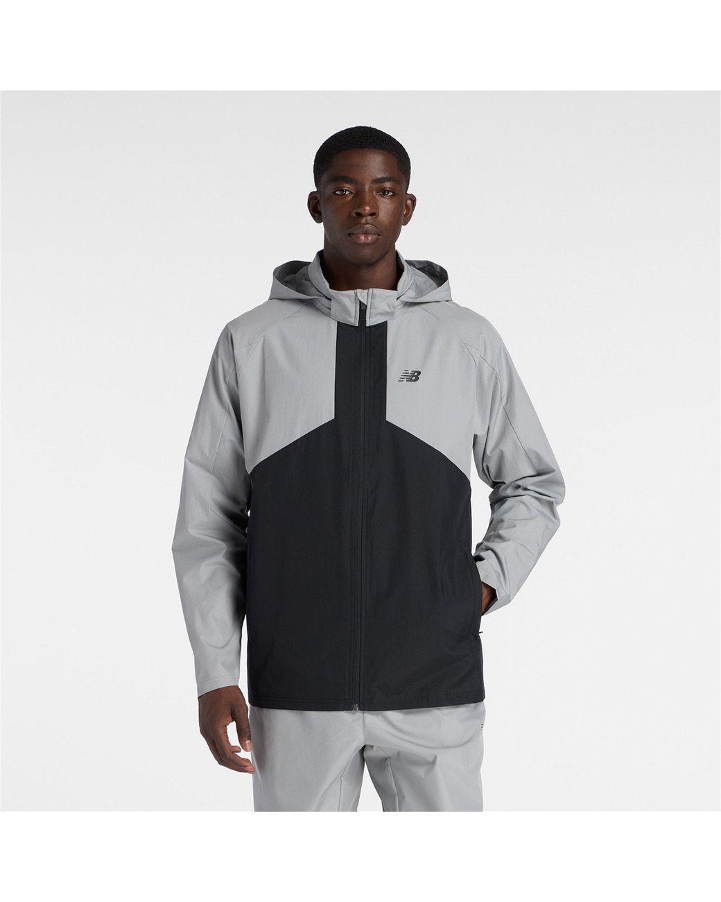 New Balance Gray Tracksuit Top for men