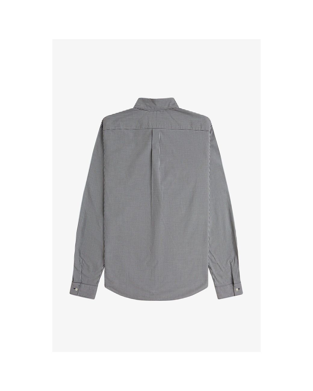 Fred Perry Gray Long Sleeve Patterned Shirt for men