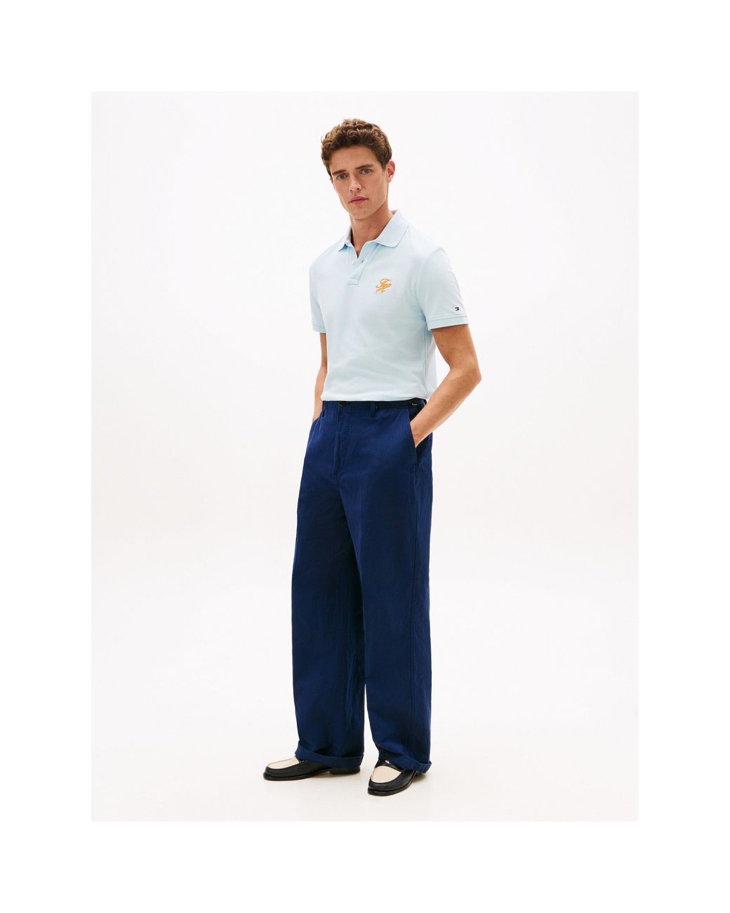 Tommy Hilfiger Blue Short Sleeve Polo Shirt for men