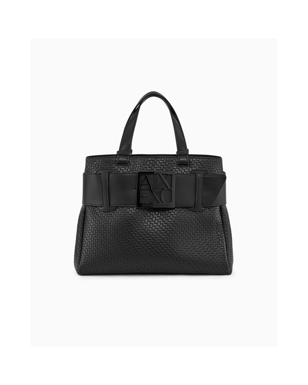 ARMANI EXCHANGE Black Shopping Bag