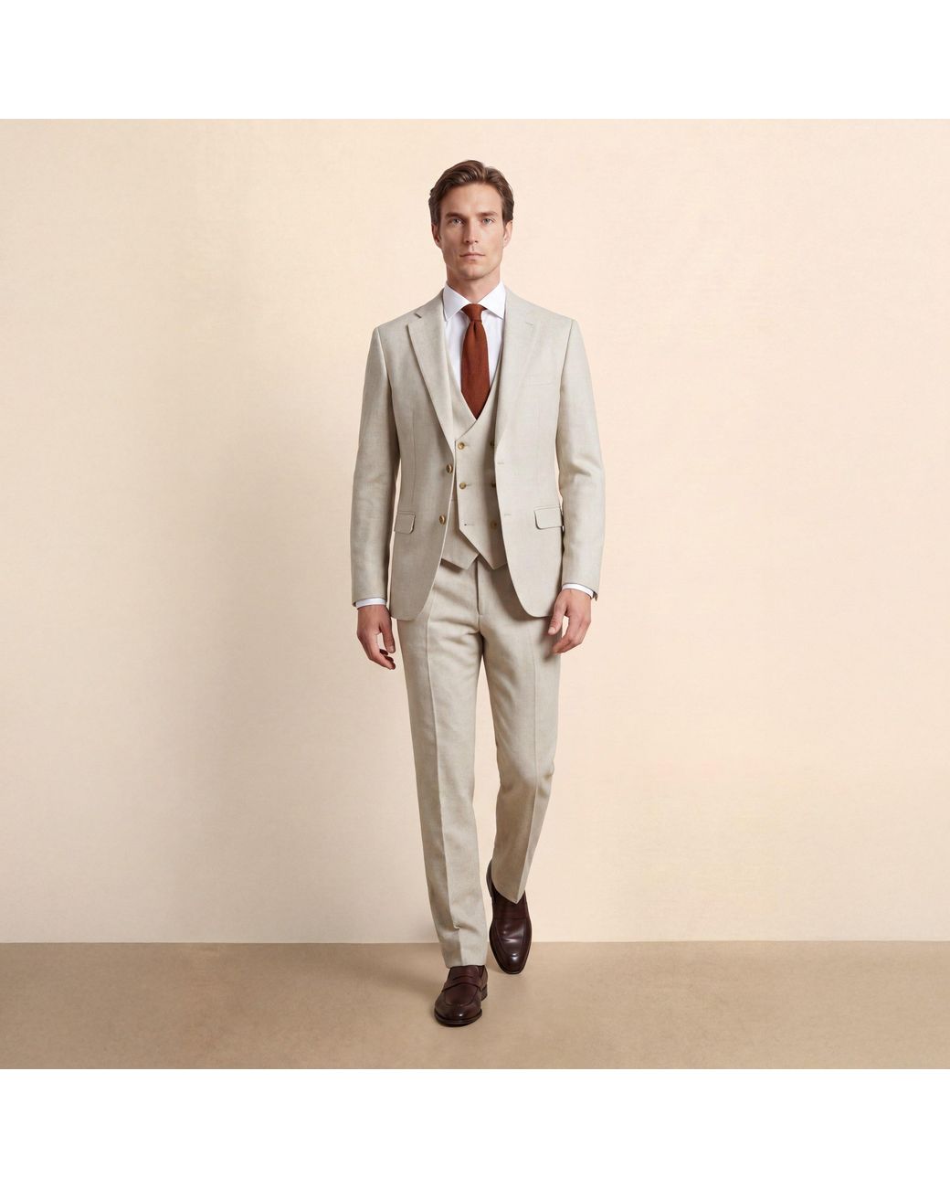Without Prejudice Gray Archer Tweed Suit Jacket for men