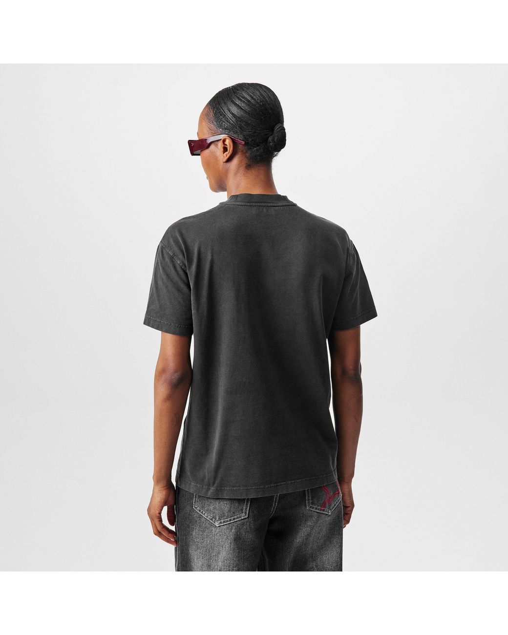 Off-White c/o Virgil Abloh Black Roses Wash Short Sleeve T-Shirt