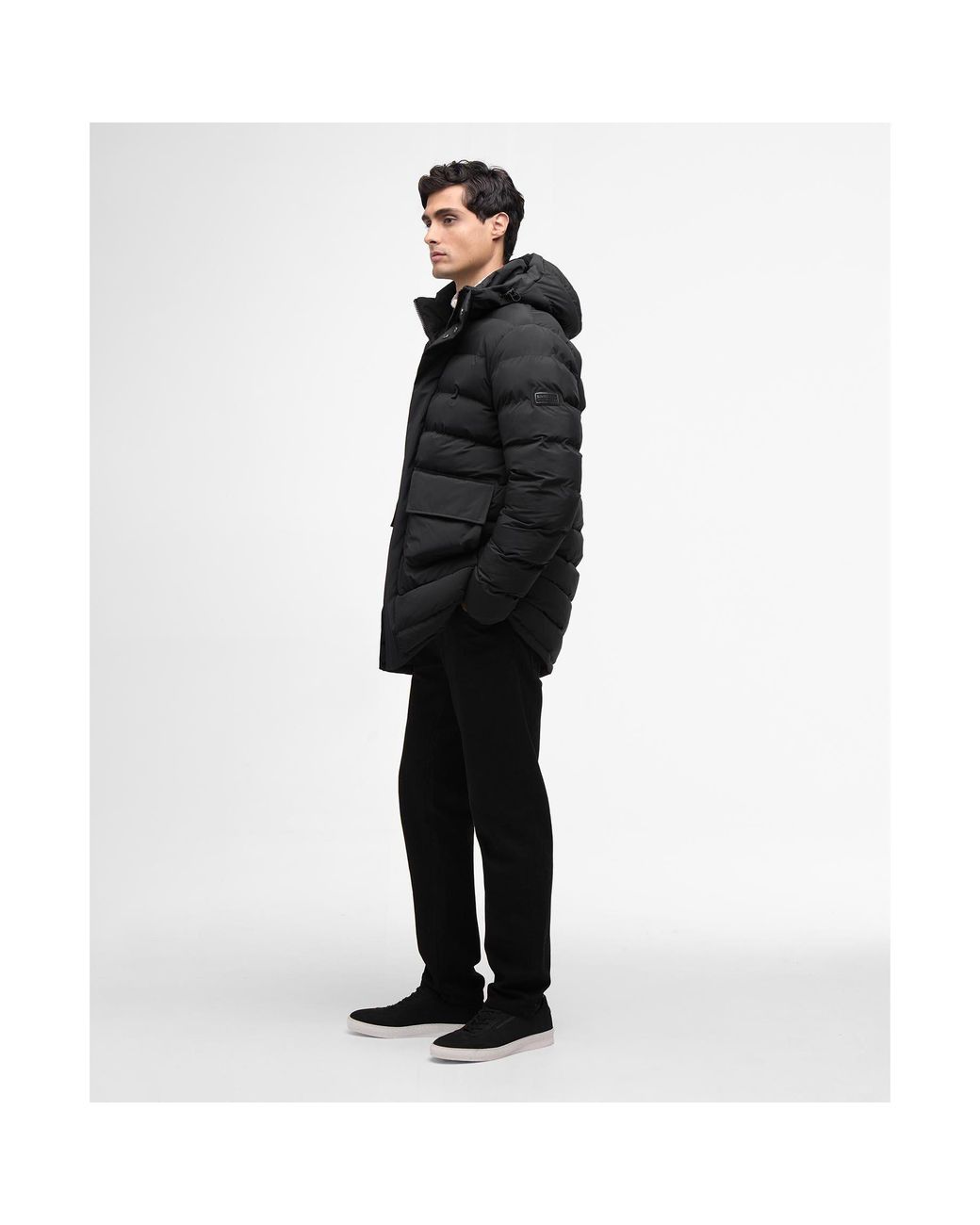 Barbour Black Dalesmith Puffer Jacket for men