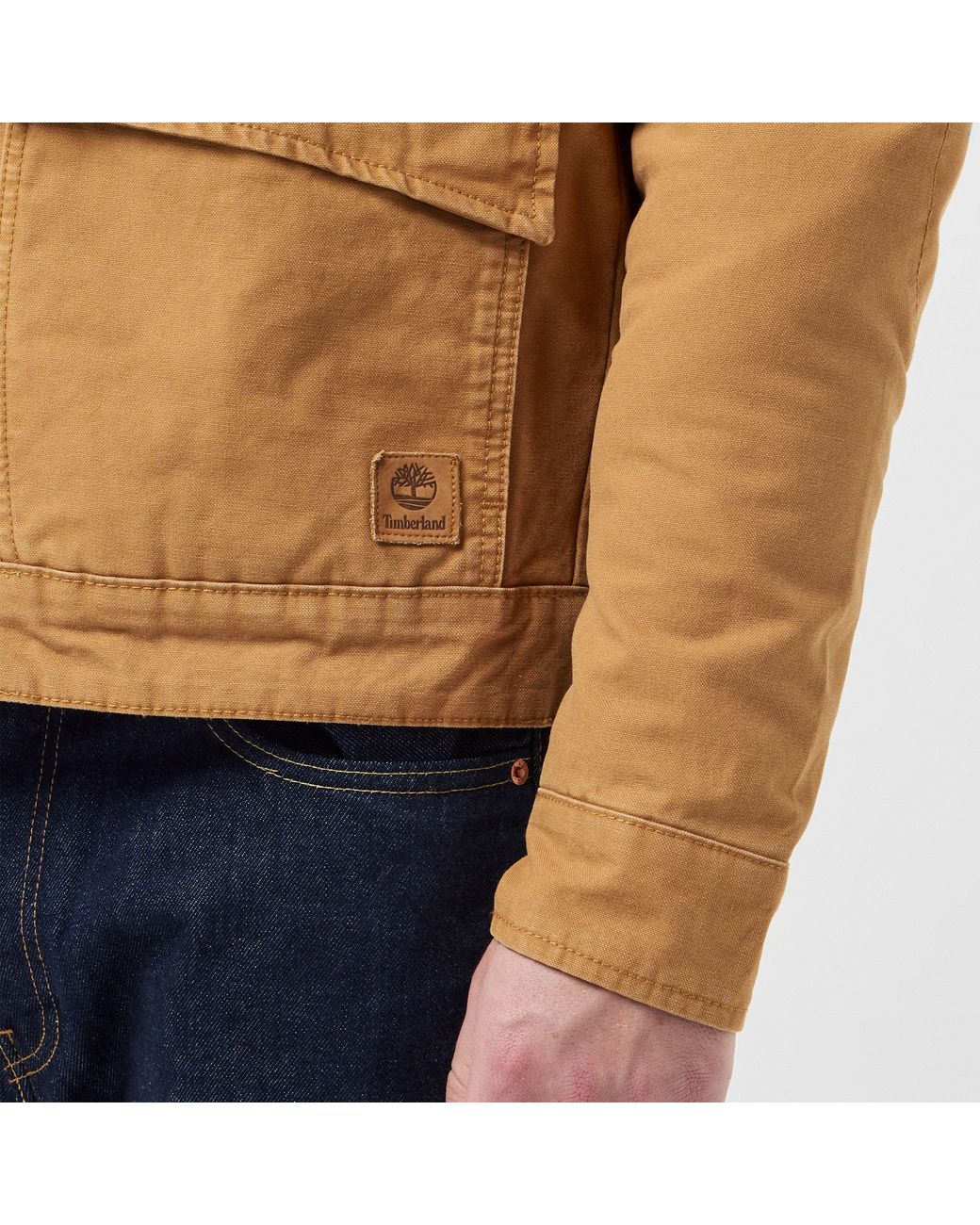 Timberland Brown Strafford Washed Canvas Insulated Field Jacket for men