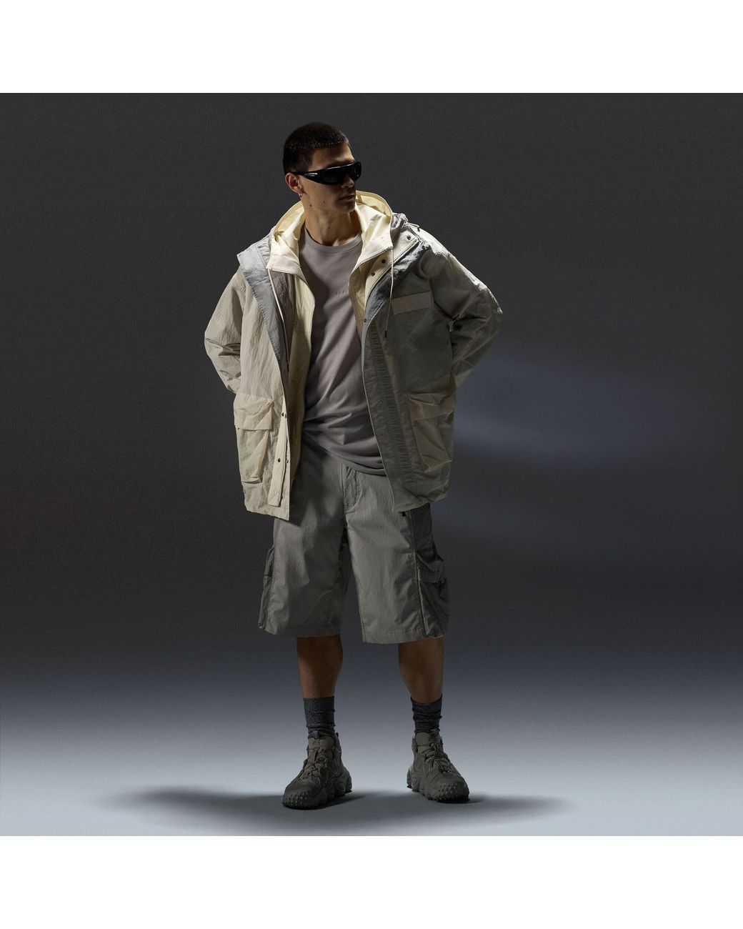 Oakley Gray Fully Reversible Momento Jacket for men