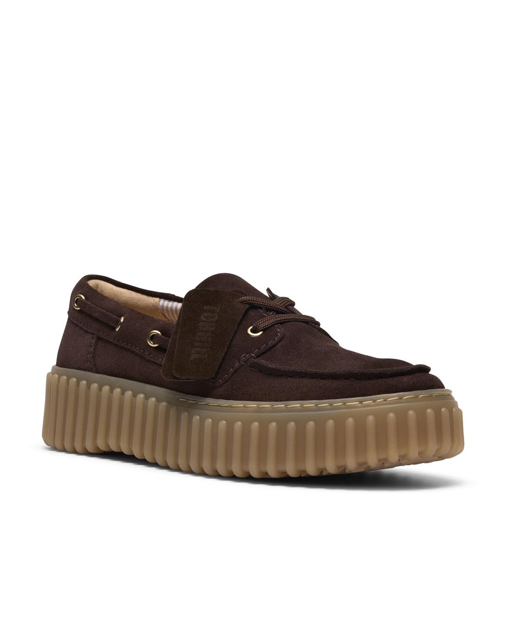 Clarks Brown Moc Toe Formal Shoes