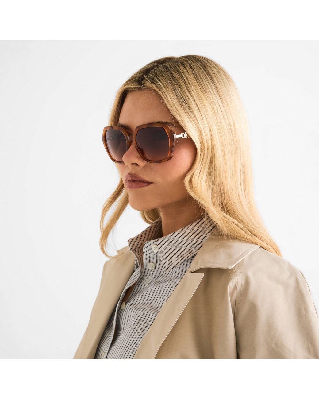 Guess Brown Oversized Sunglasses