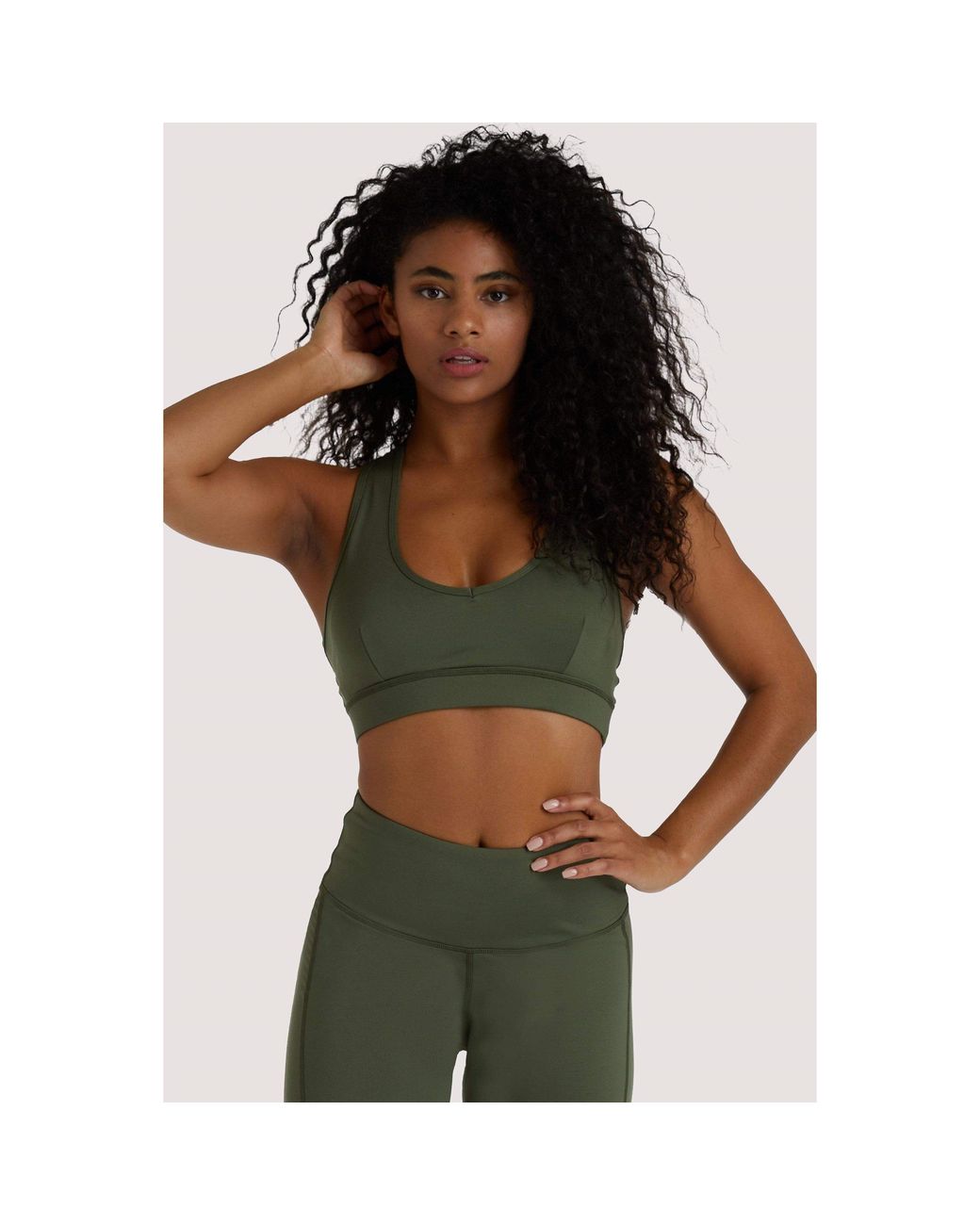Wolf & Whistle Green Eco Dusty Racer Back Bra