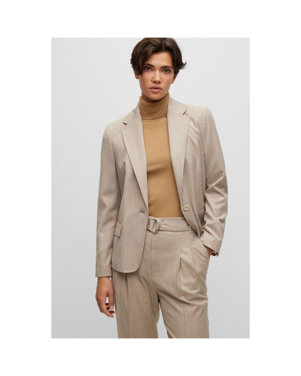 Boss Gray Jocalua15 Suit Jacket