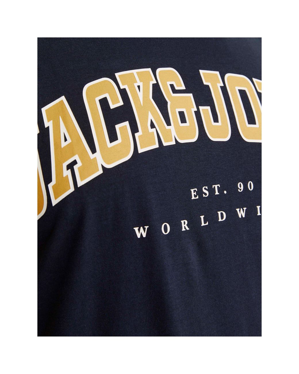 Jack & Jones Blue Varsity Logo Plus Size T-Shirt for men