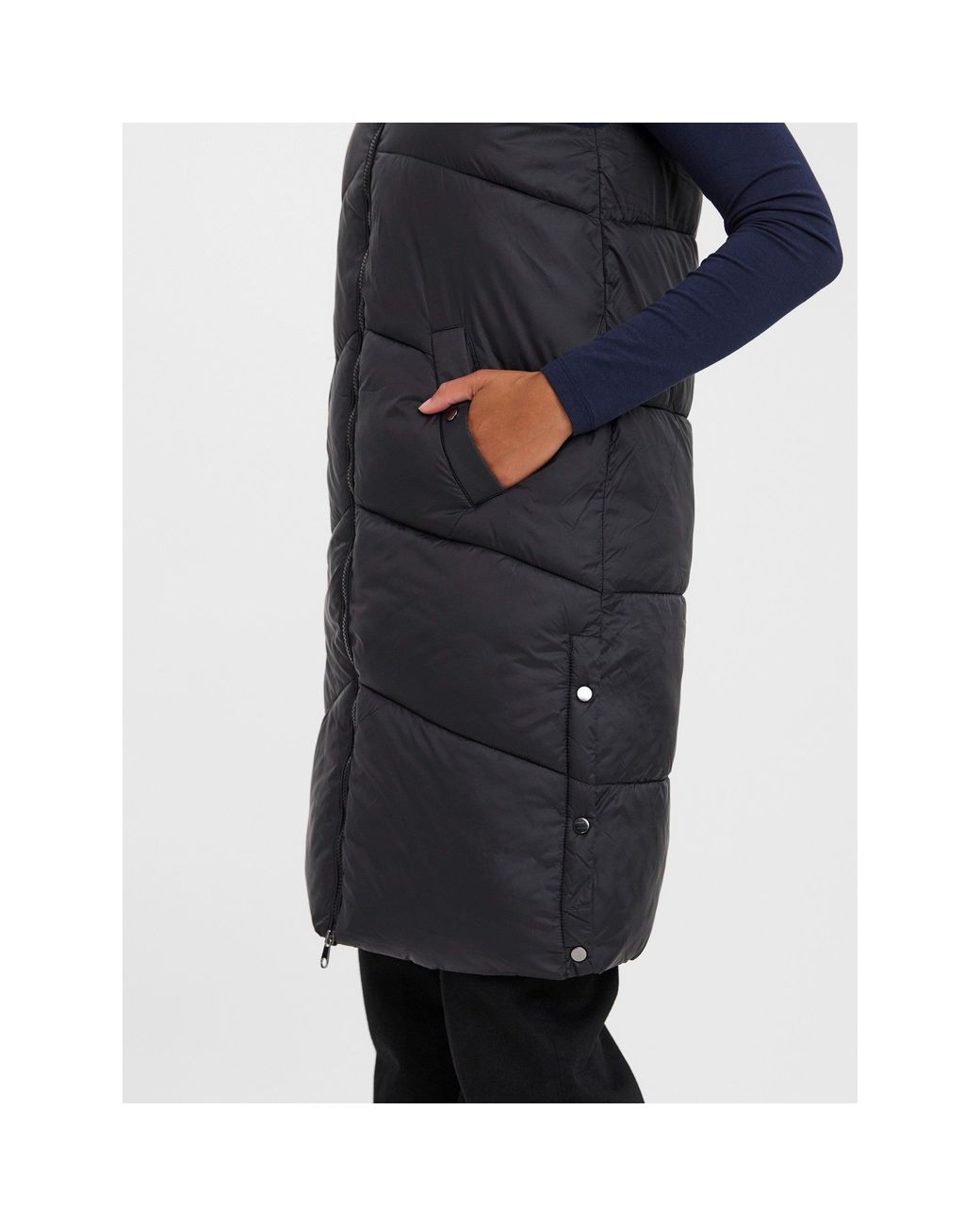 Vero Moda Blue Uppsala Water Resistant Sleeveless Gilet
