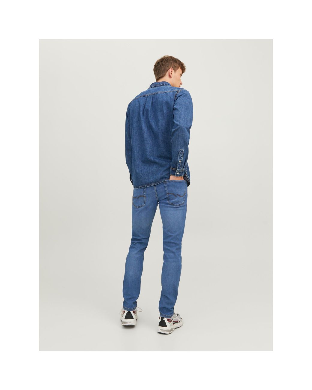 Jack & Jones Blue Glenn 223 Jean for men