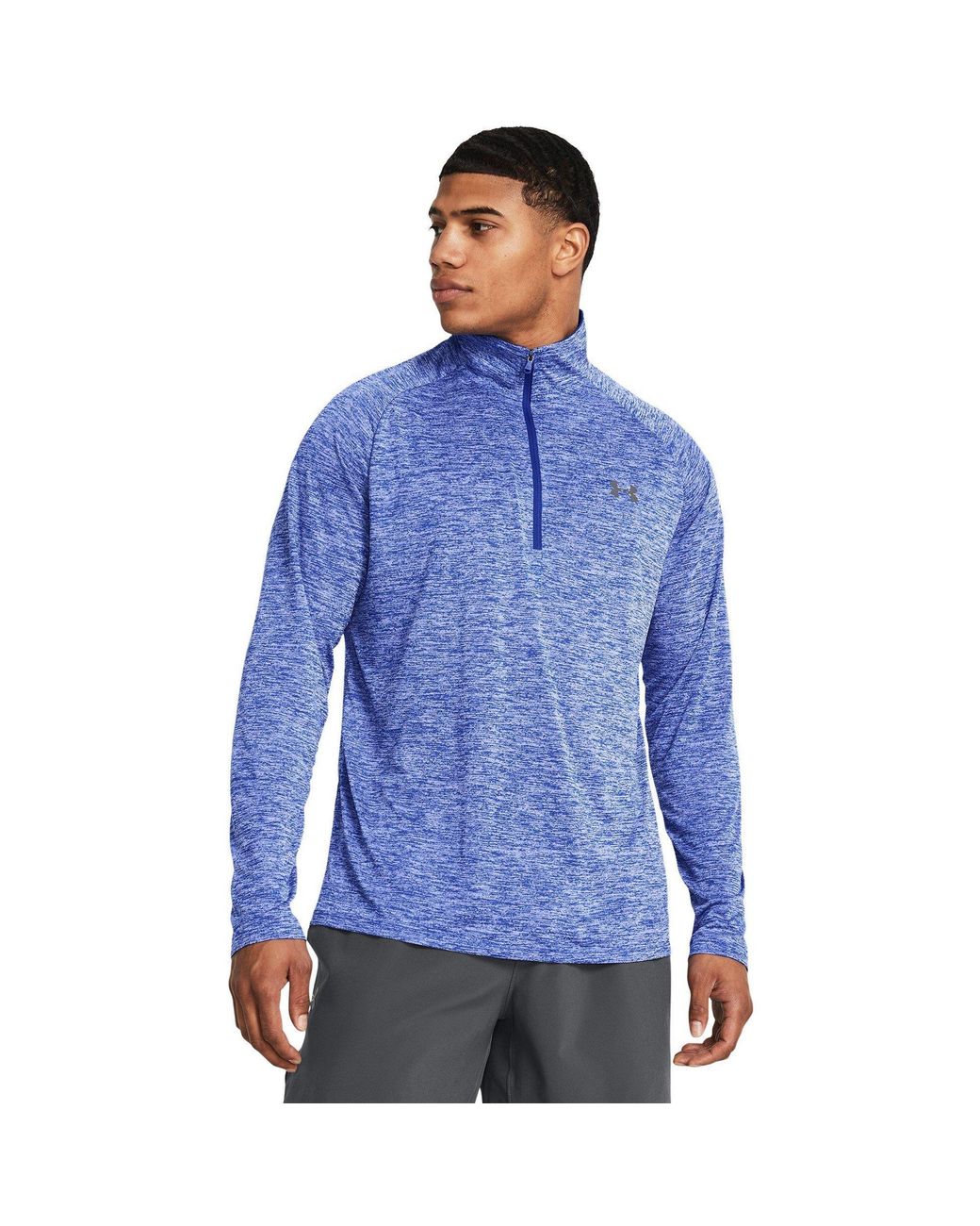 Under Armour Blue Tech ½ Zip Long Sleeve for men