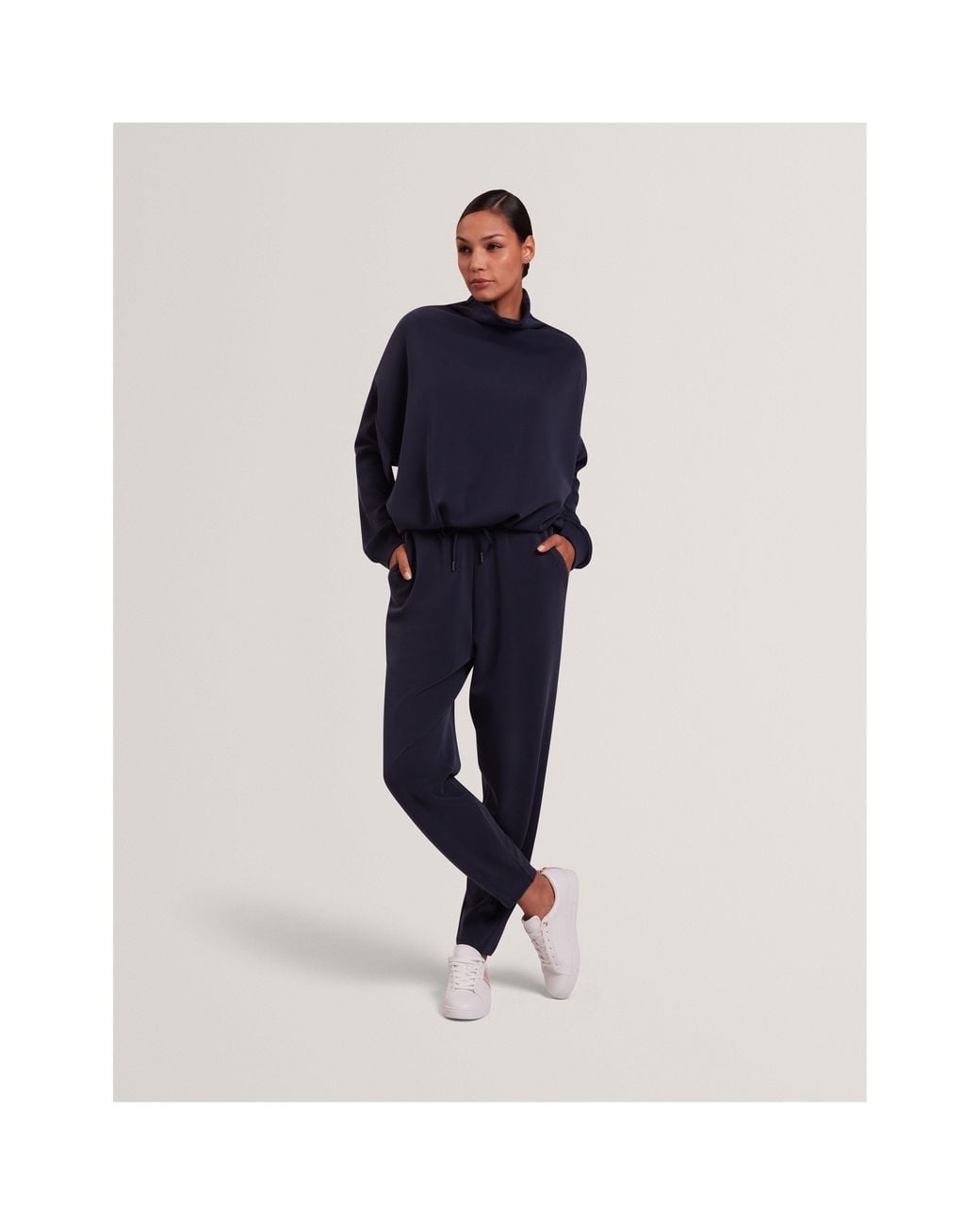 Ted Baker Blue Barrelleg Closed Hem Jersey Joggers