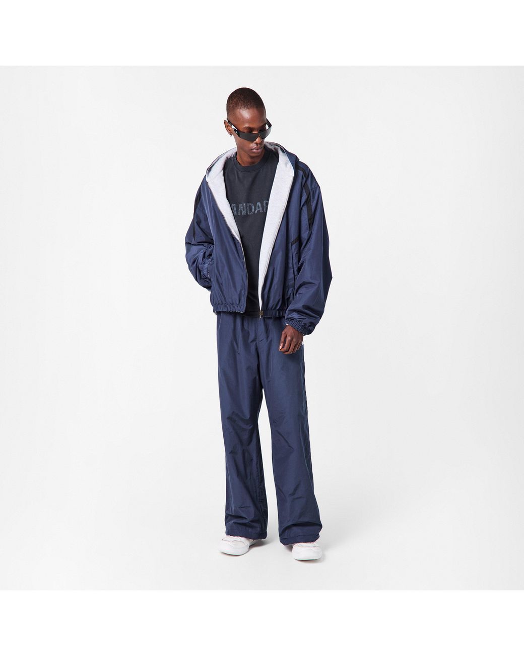 Balenciaga Blue Bal Tech Reverse Weather Resistant Softshell Jacket for men