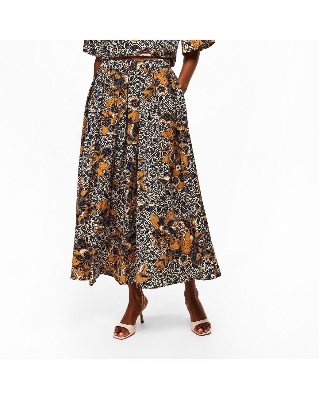 Weekend by Maxmara Brown Uomo Midi Skirt