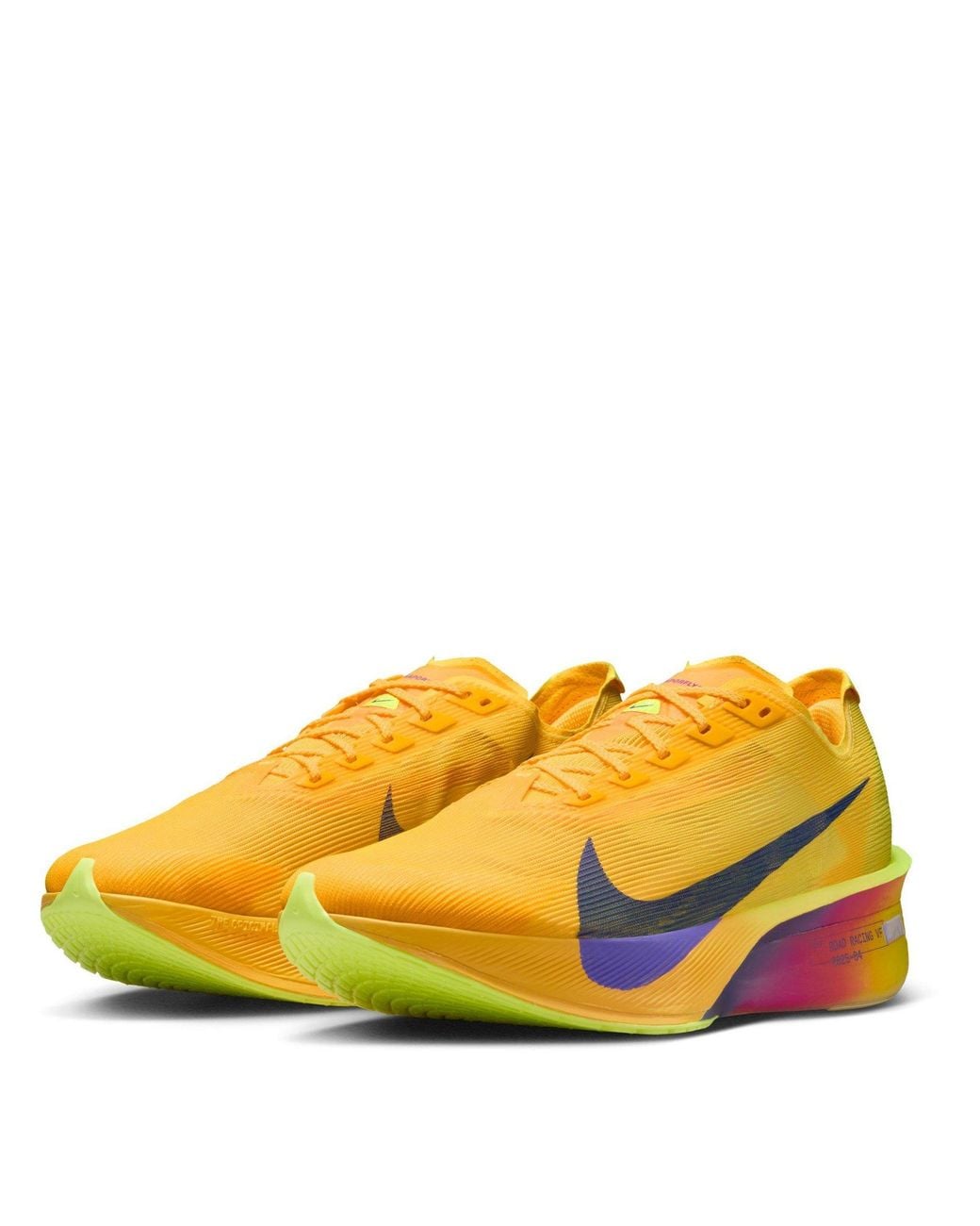 Nike Yellow Vaporfly 4 Running Shoes for men