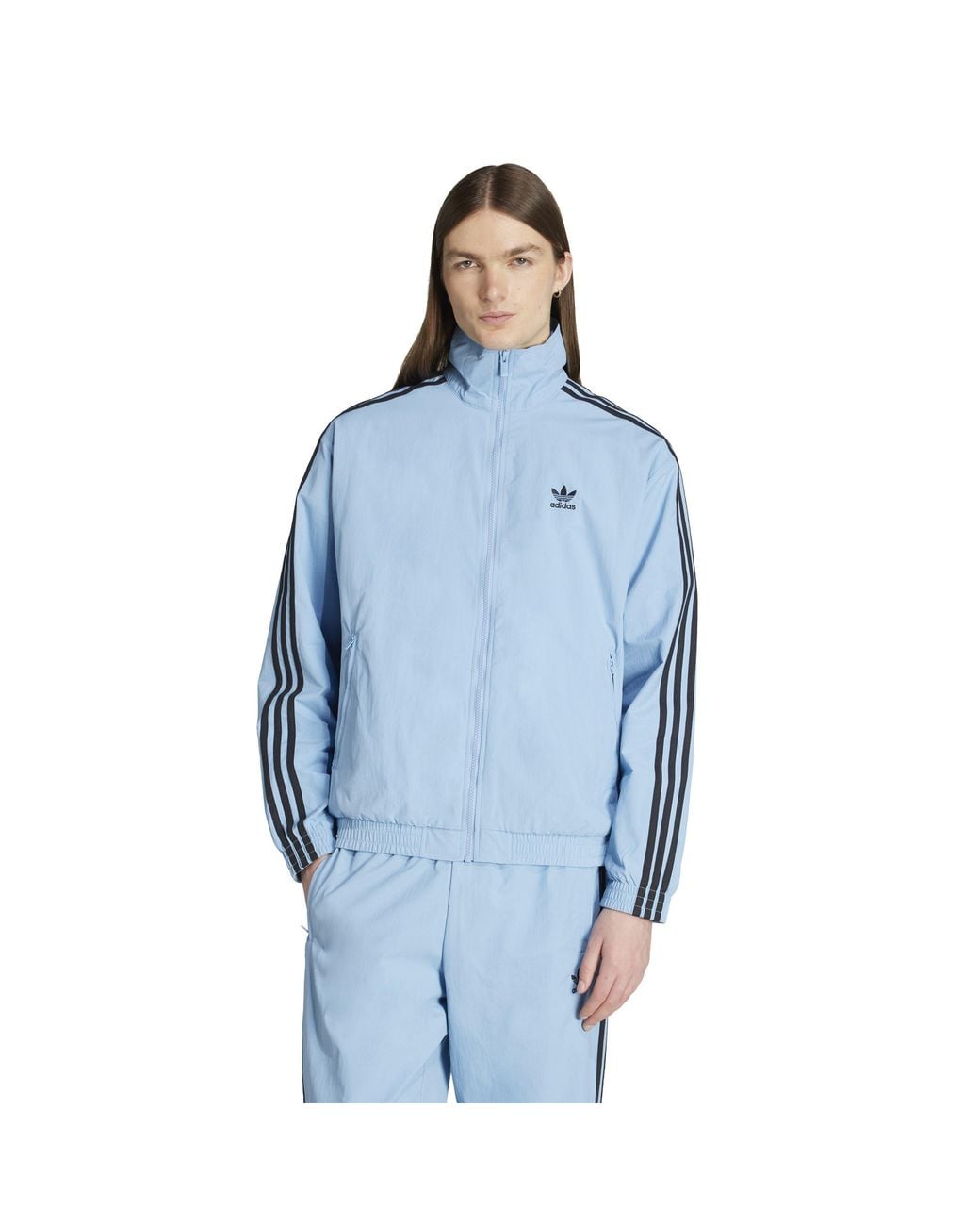 Adidas Originals Blue Classic Firebird Tracksuit Top for men