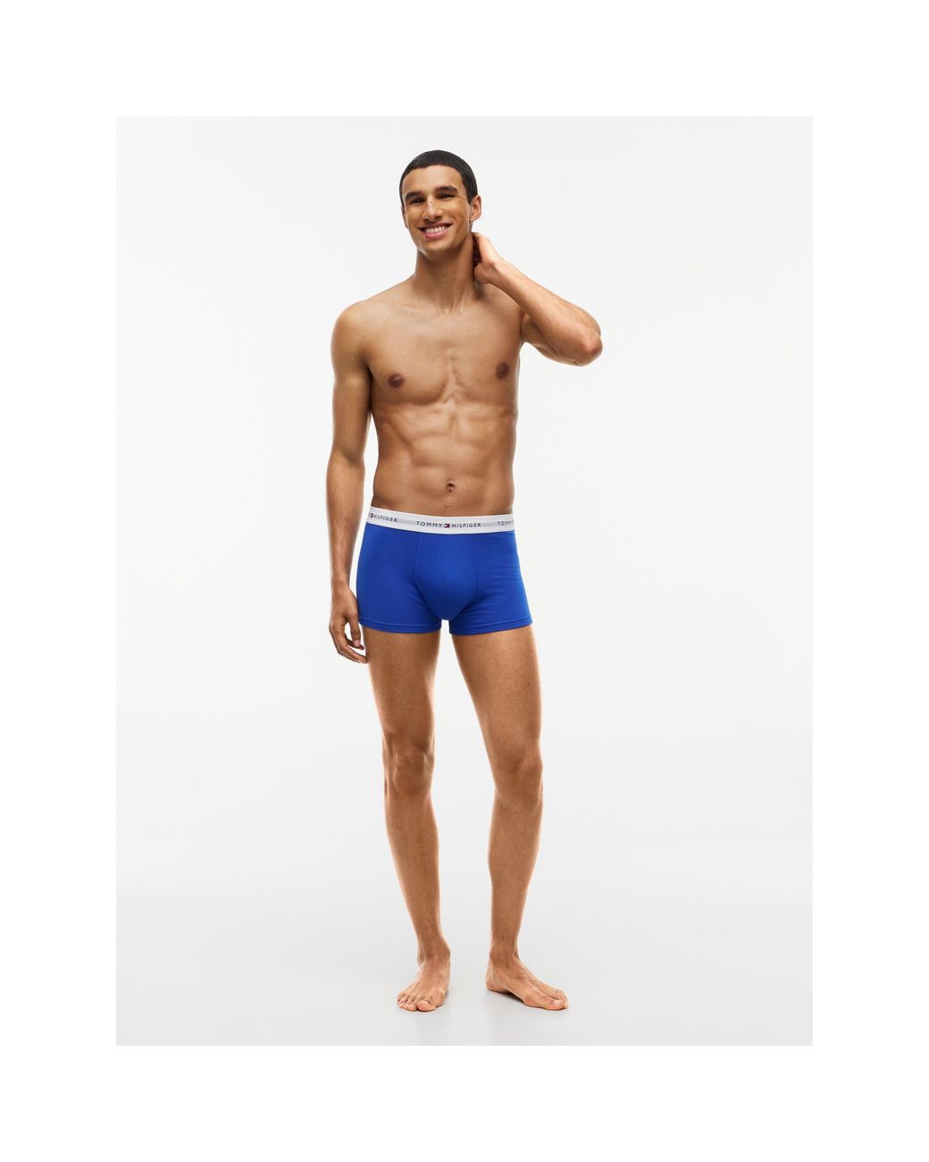 Tommy Hilfiger Black 3-Pack Logo Waistband Trunks for men