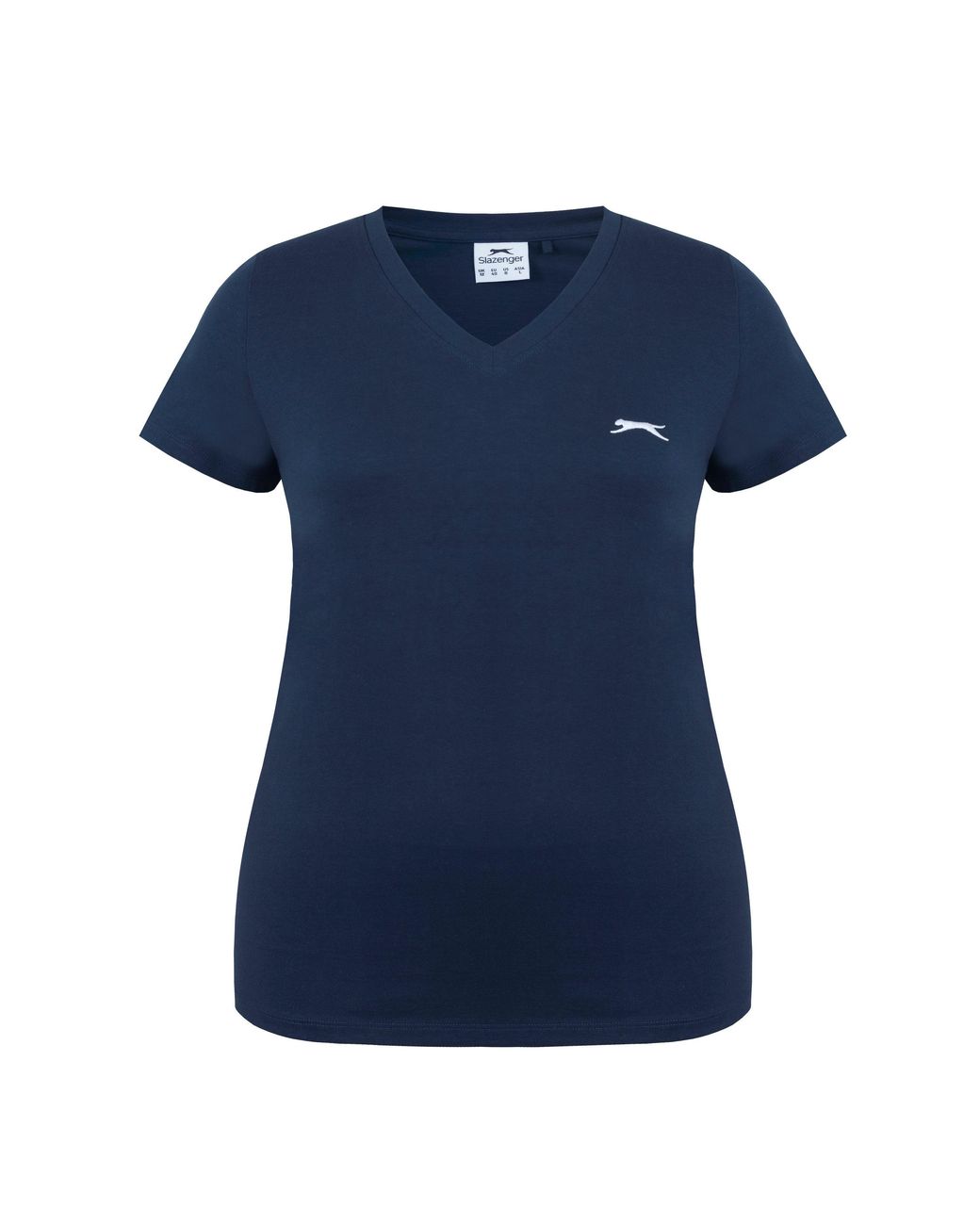 Slazenger 1881 Blue Ladies V Neck Tee Shirt