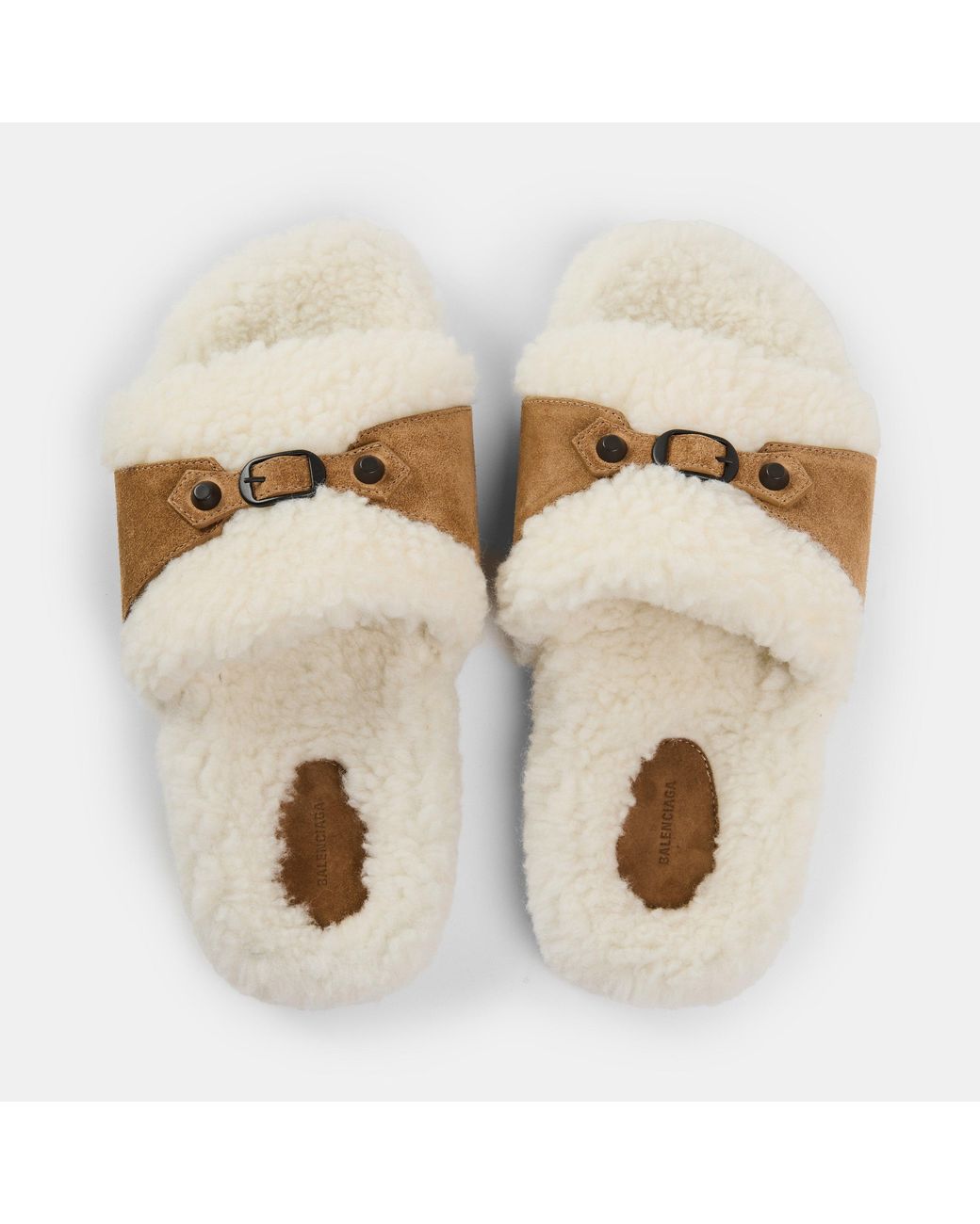 Balenciaga Brown Bal Alaska Slider Slippers