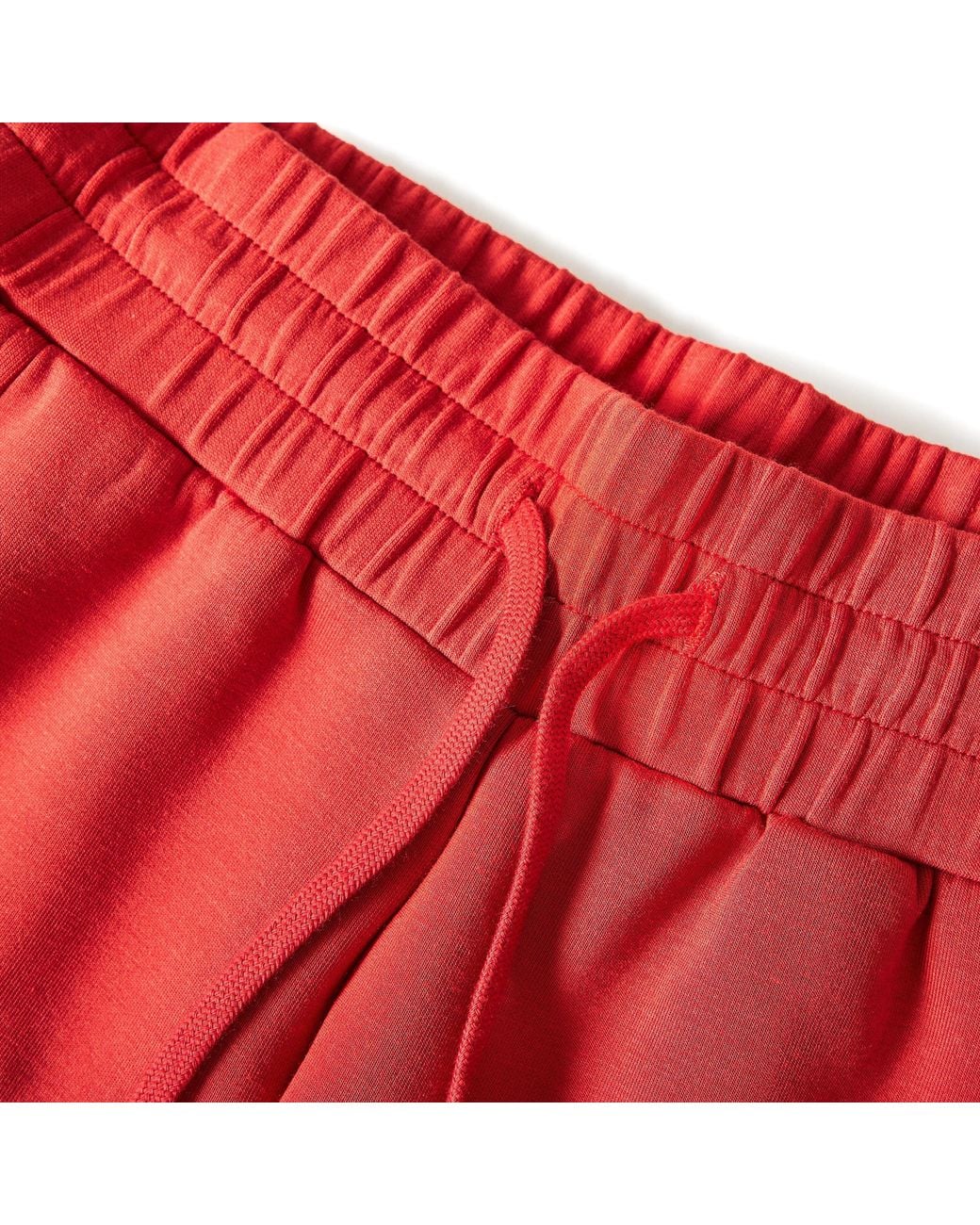 Varley Red Fleece Jogger Shorts