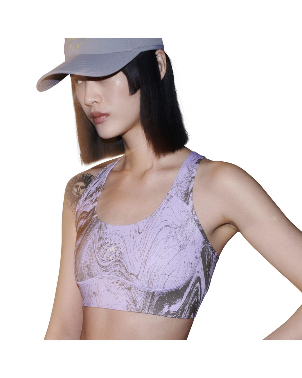 Adidas Gray Medium Impact Sports Bra