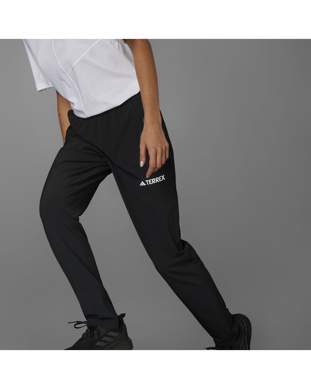 Adidas Gray Multi Essentials Stretch Joggers