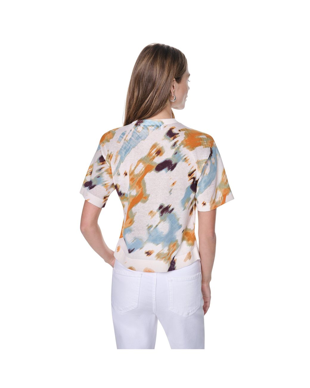 DKNY Blue Short Sleeve Blouse
