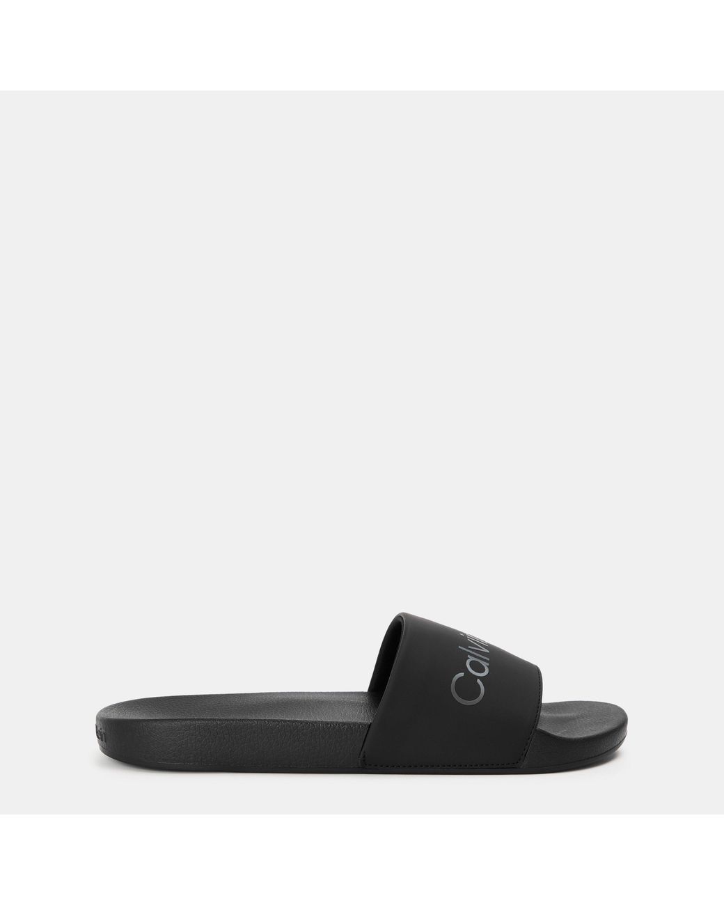 Calvin Klein Black Pool Logo Sliders for men