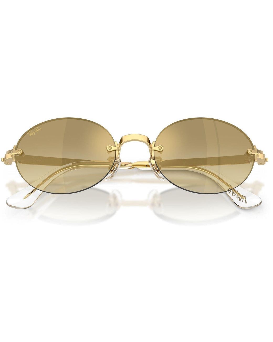 Ray-Ban Metallic 0Rb3929 Round Sunglasses